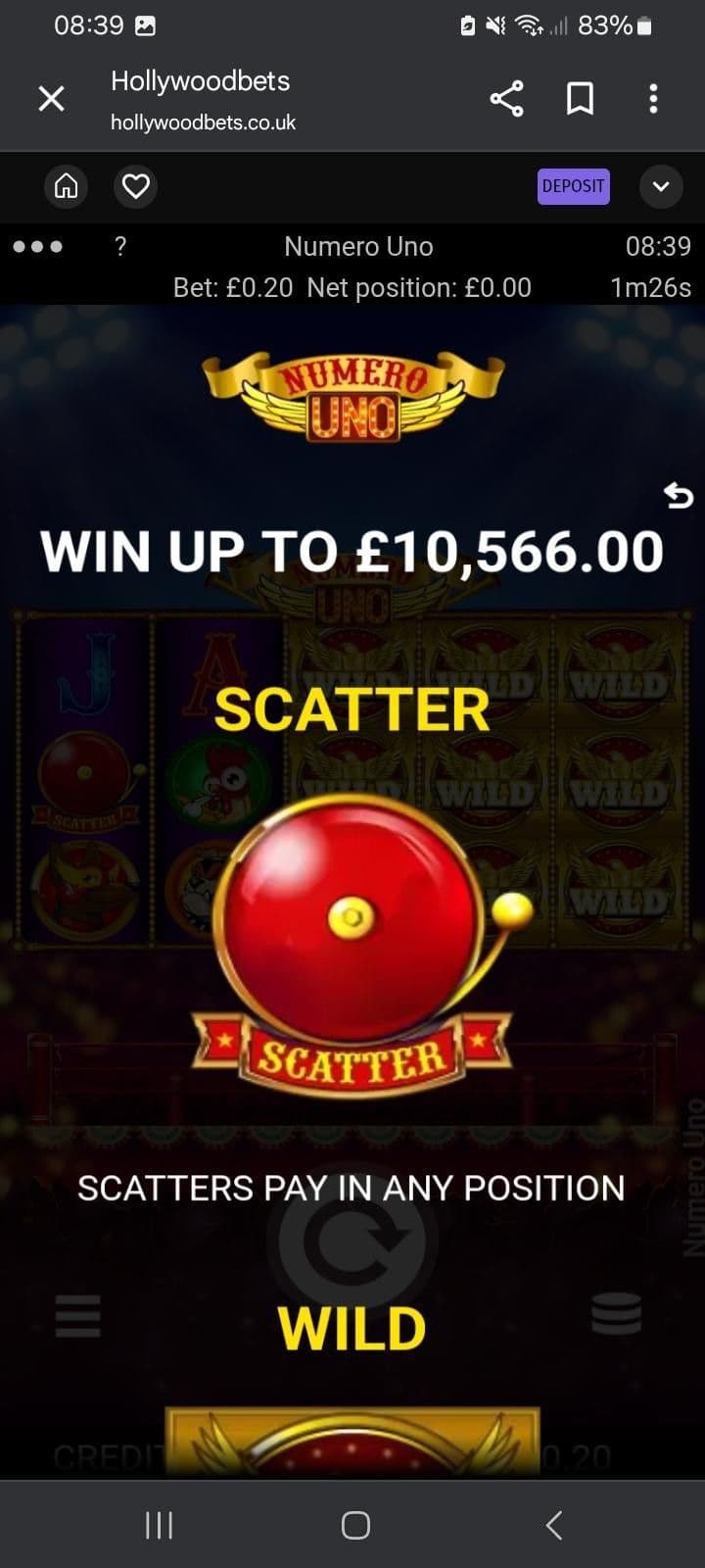 Numero Uno Slot Bonuses