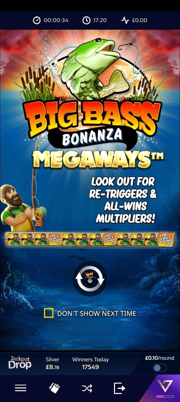 Open Big Bass Bonanza Megaways 