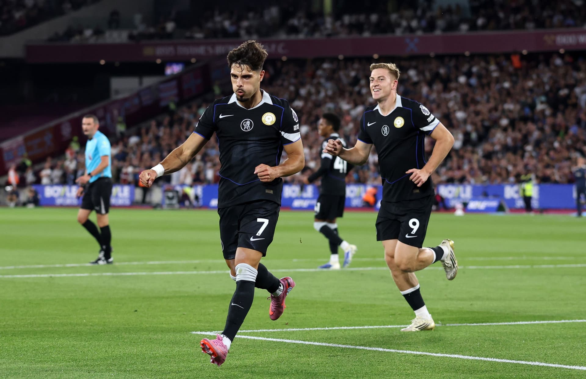 Pedro Neto of Chelsea celebrates after scoring a goal