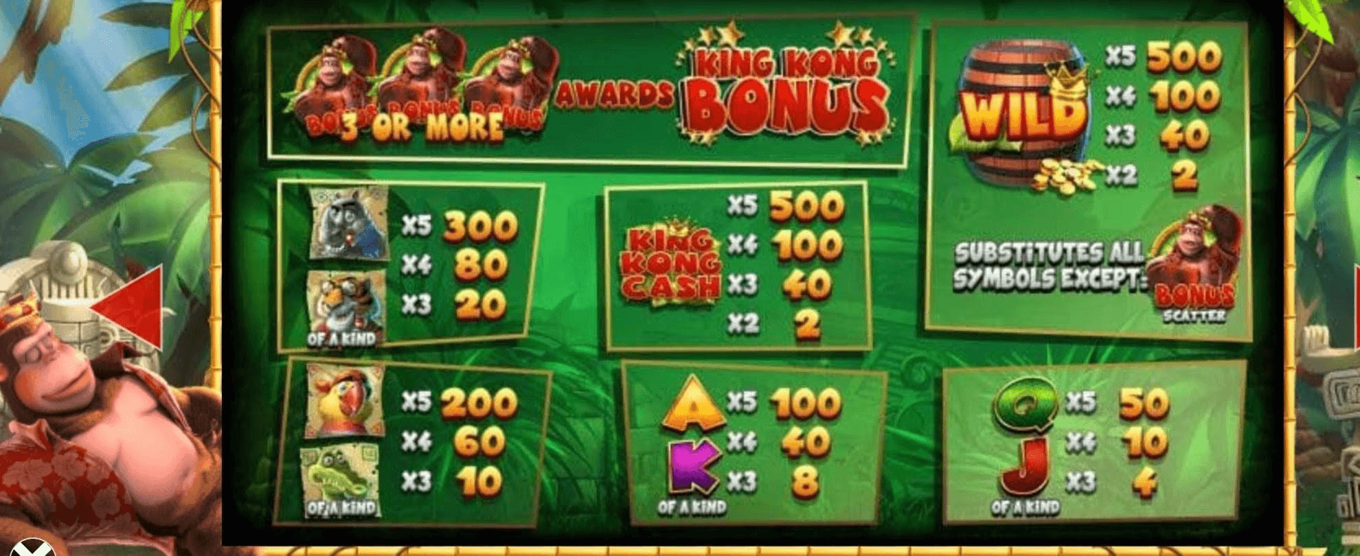 King Kong Cash Slot Playing Guide