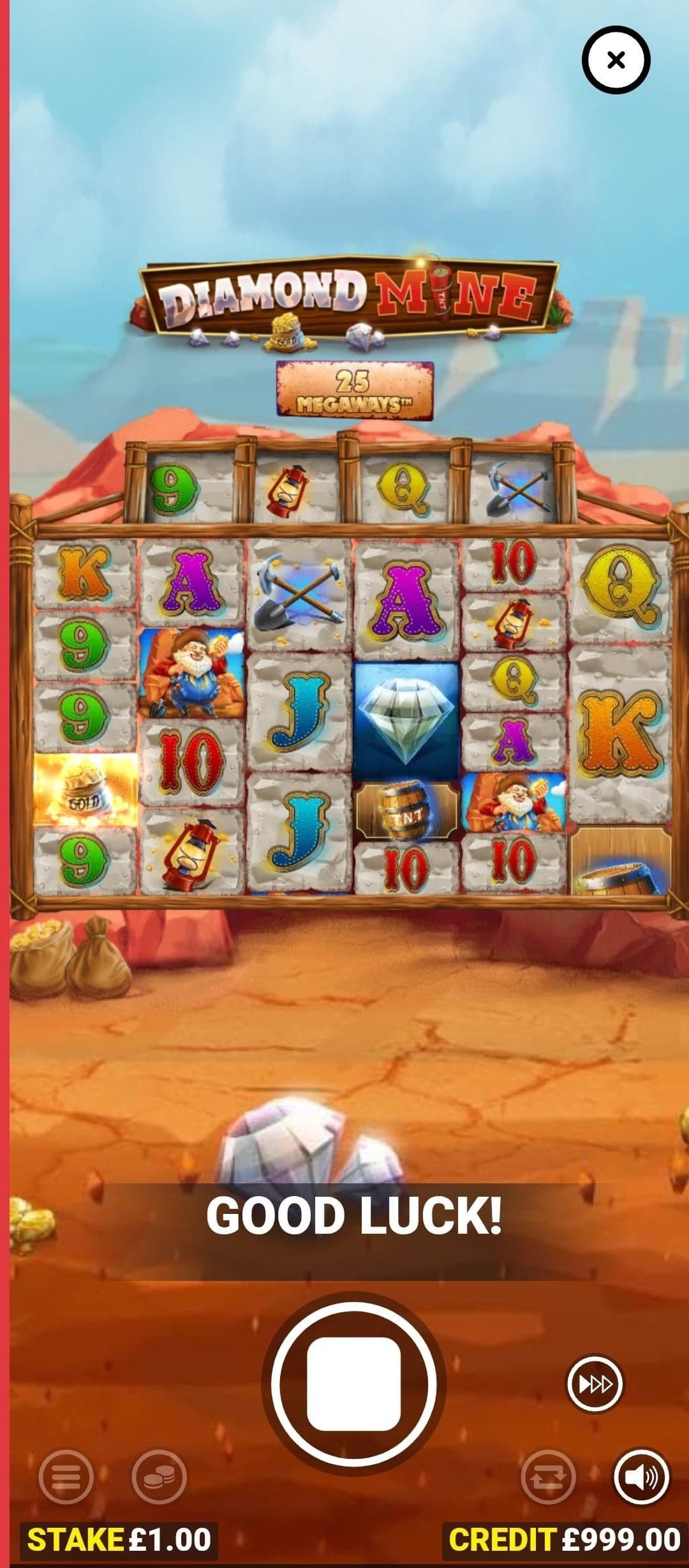 Diamond Mine Slot Playing Guide