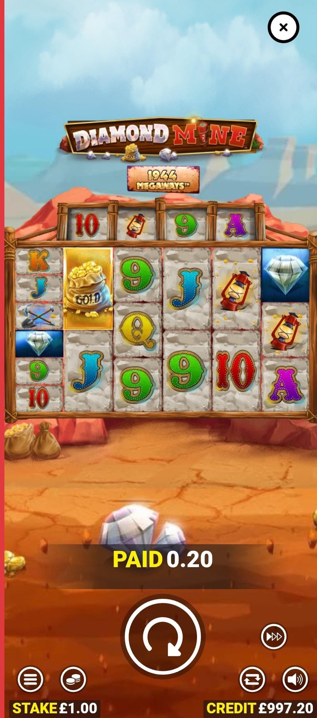 Diamond Mine Slot Playing Guide