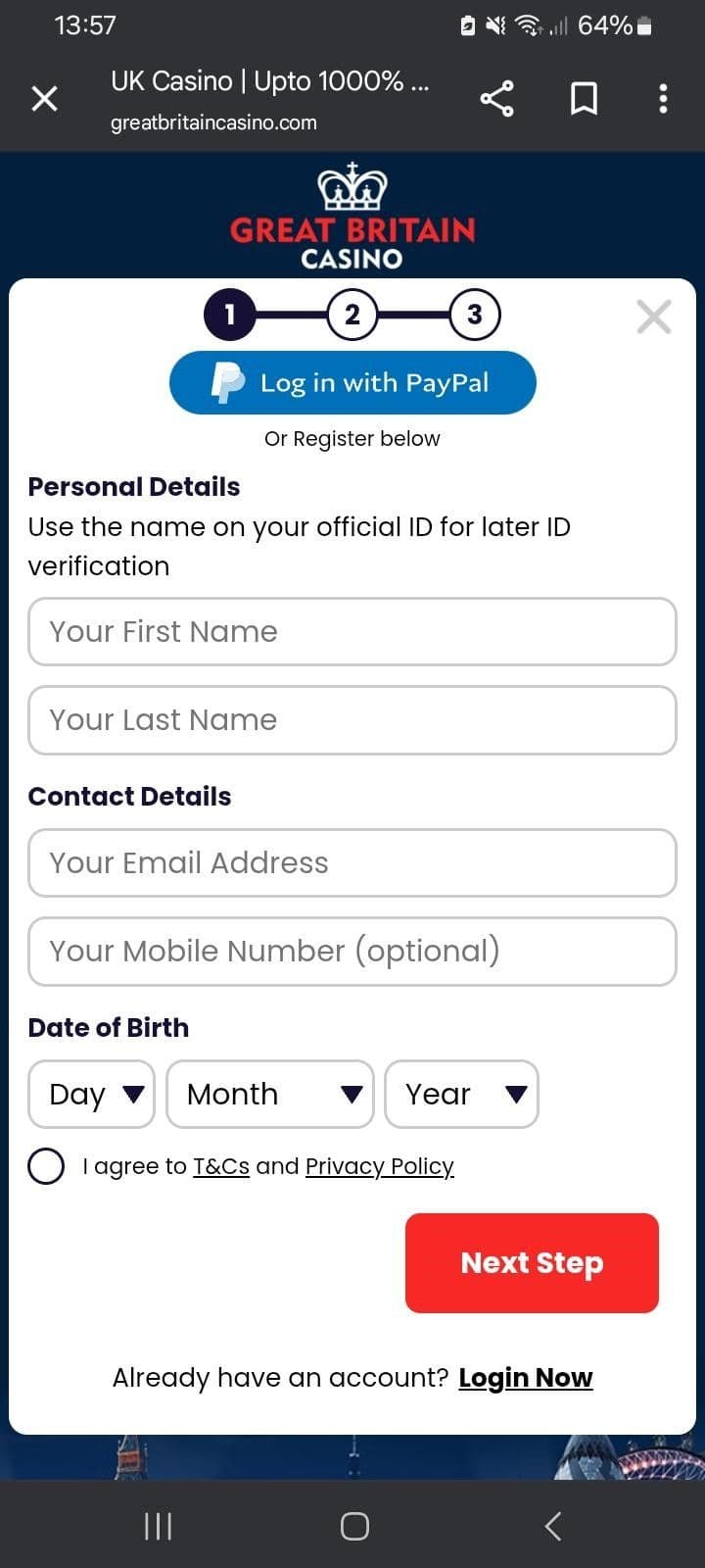 Provide personal details.