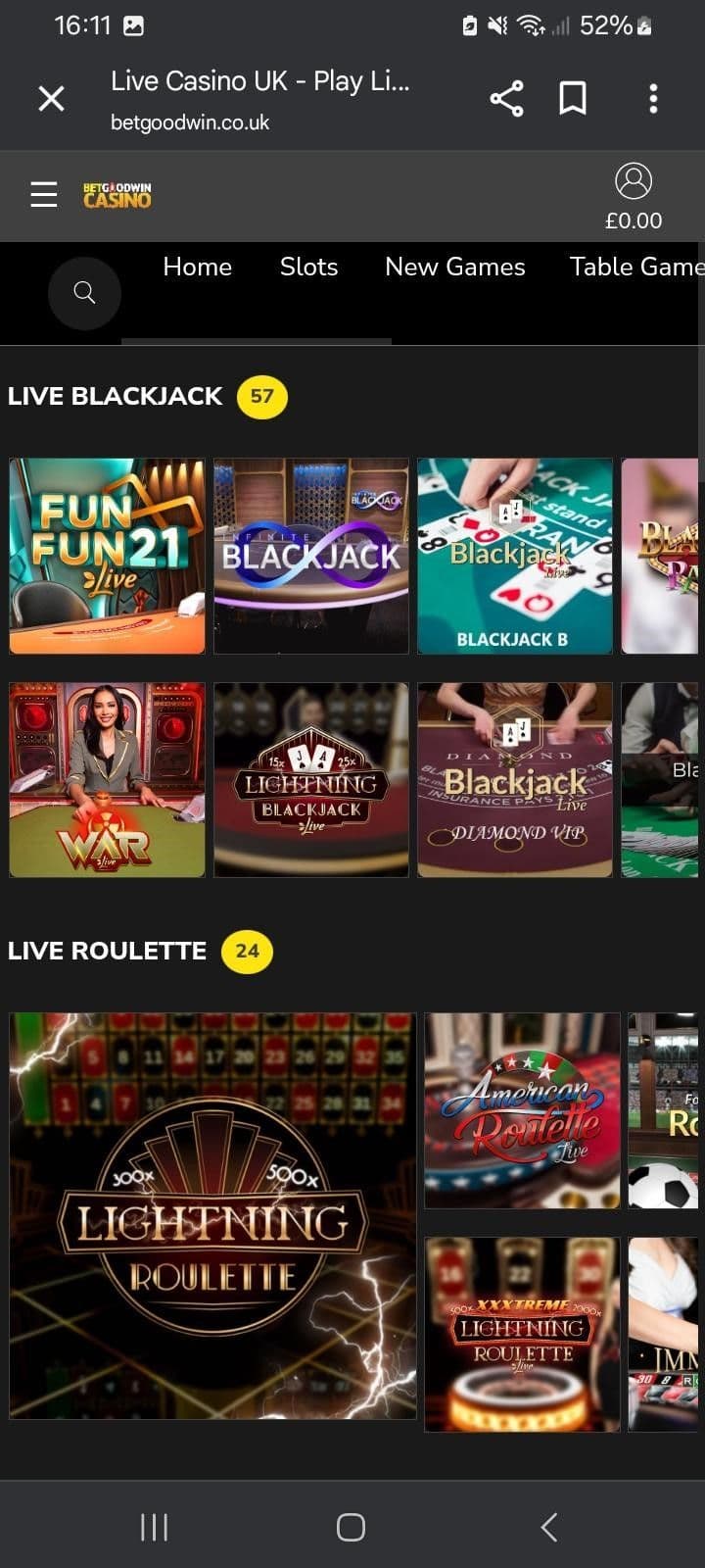 Real Casino Experience at BetGoodwin