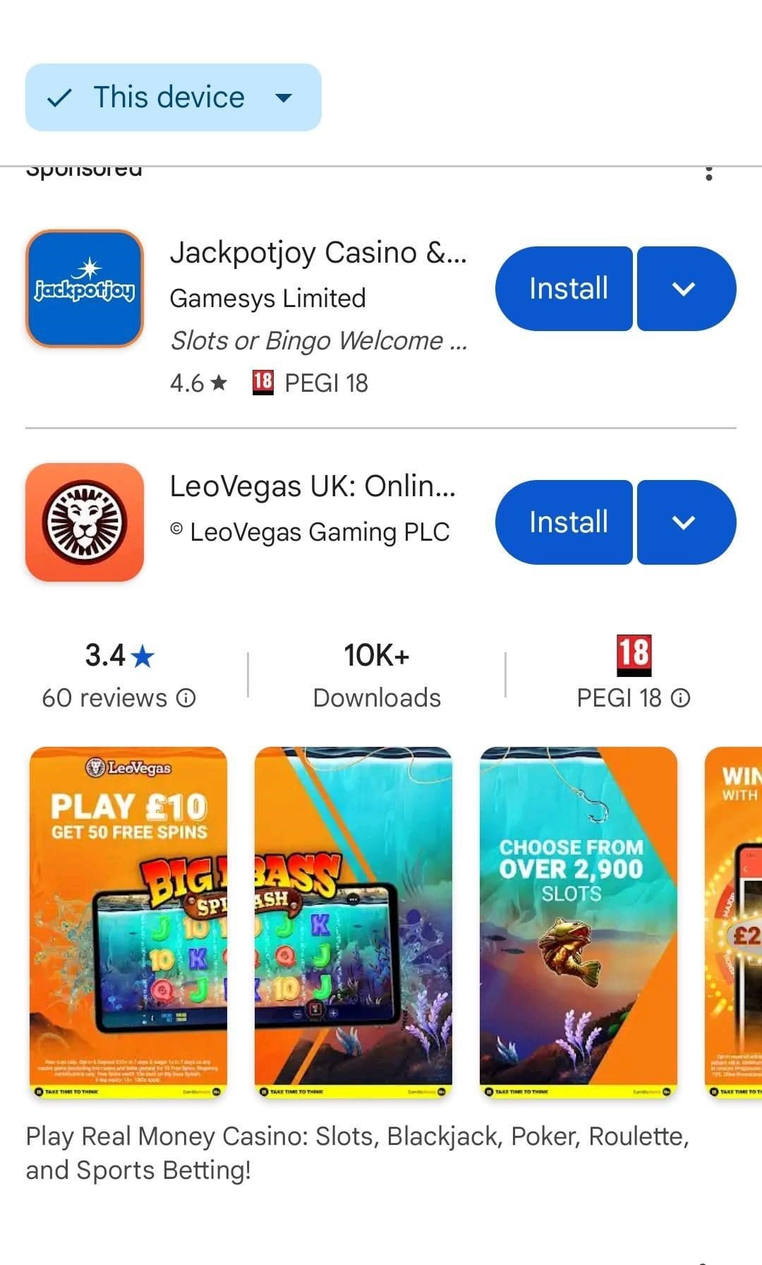 Real Money Casino & Betting