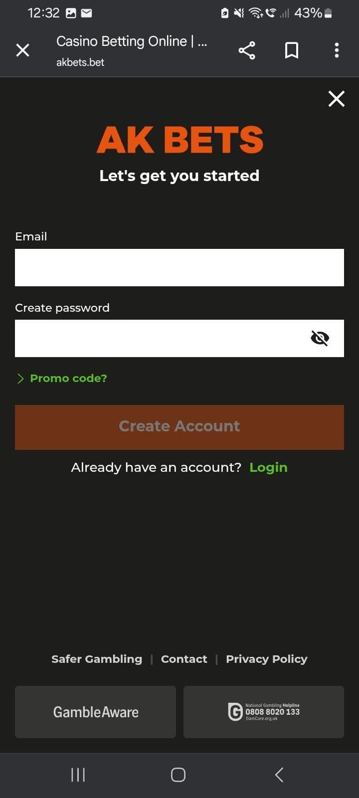 Register and verify your account!