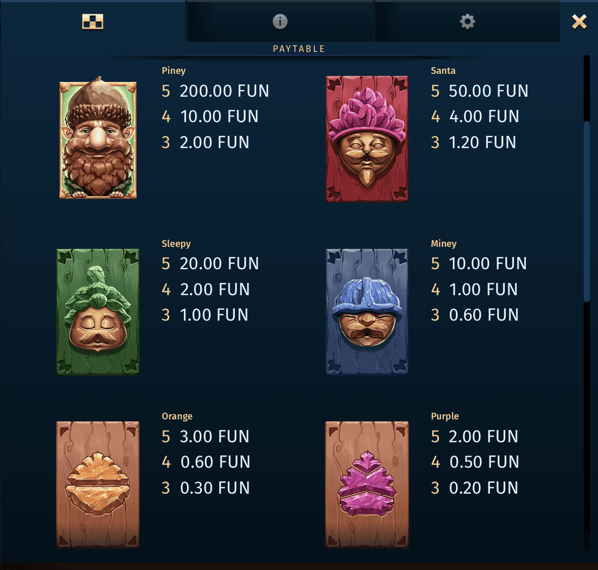 Regular Symbols pine of plinko