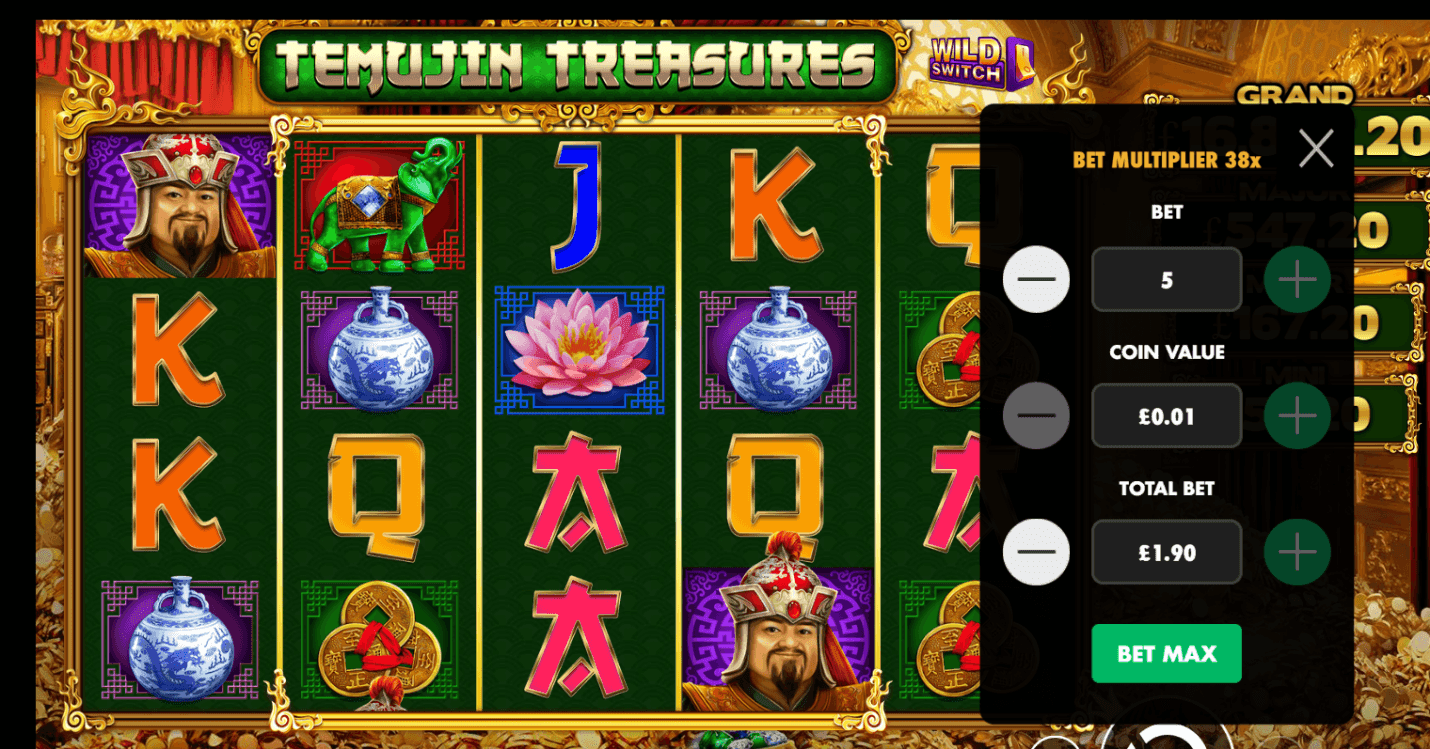 Set Up Your Bet, Use the plus and minus keys 