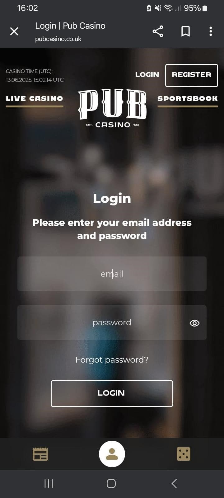 Sign into your account