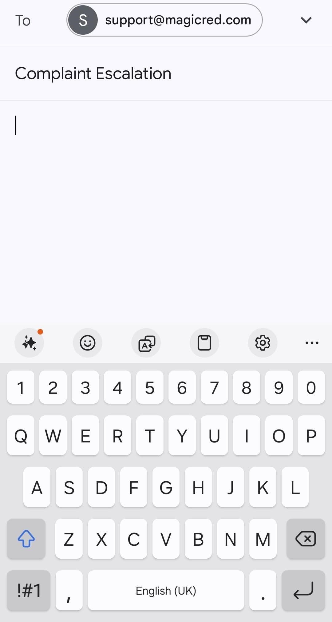 Simply send an email to the Magic Red support