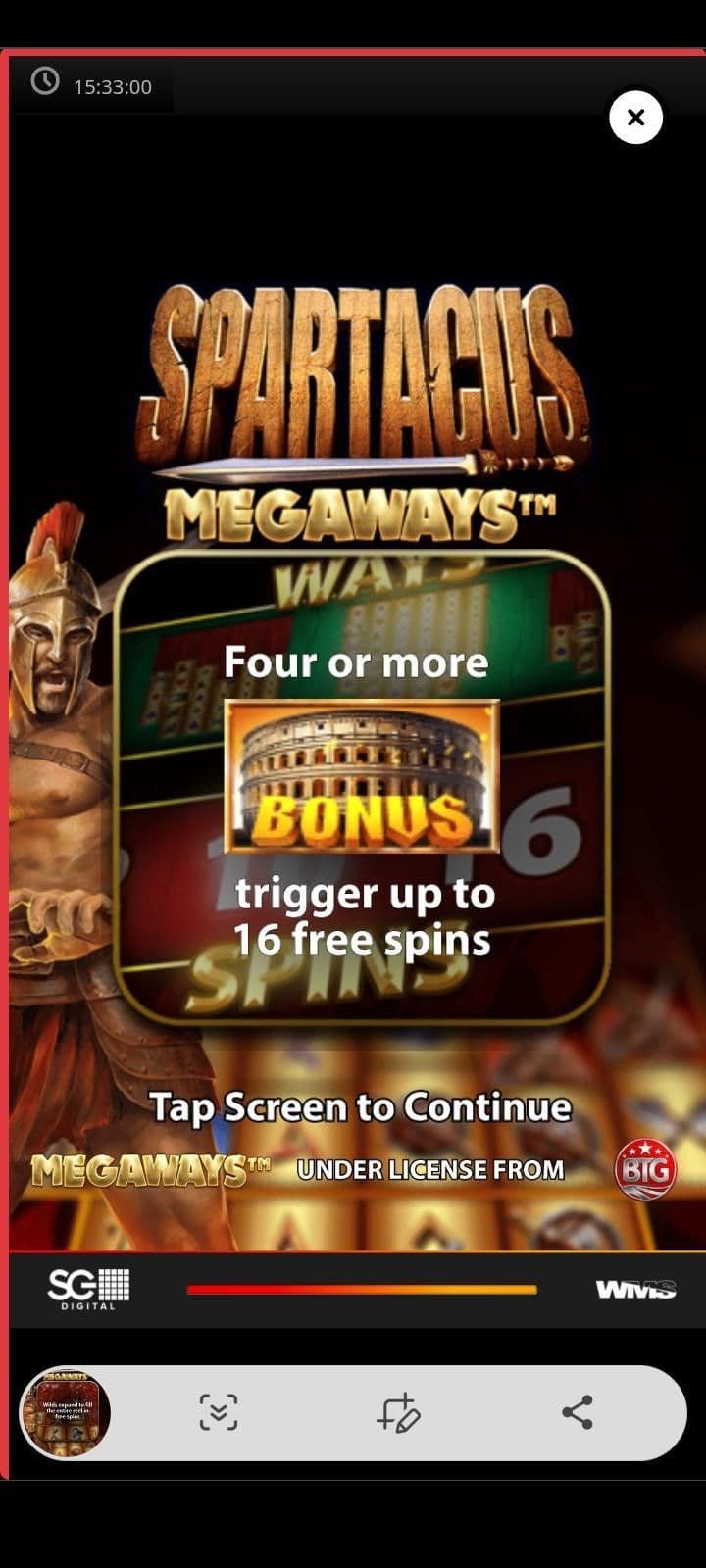 Spartacus Megaways Slot Bonuses