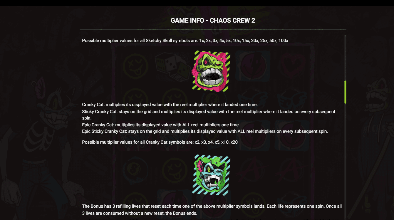 Special Symbols chaos crew