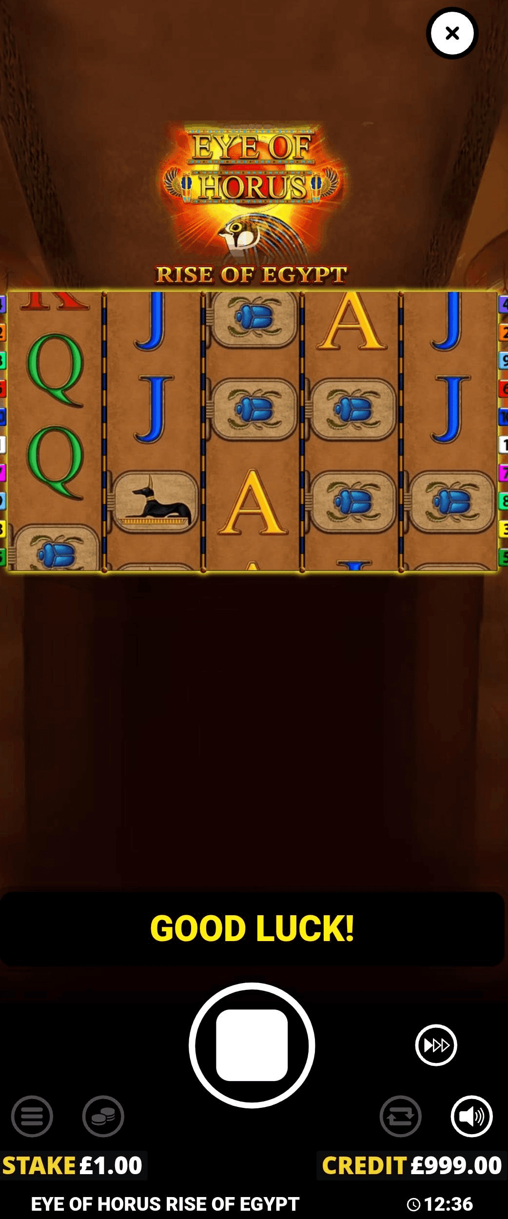 Spin and watch for scatters; once you hit three