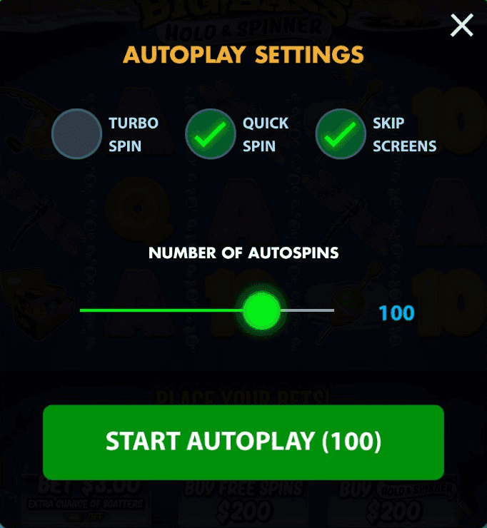 Spin manually or use autoplay 