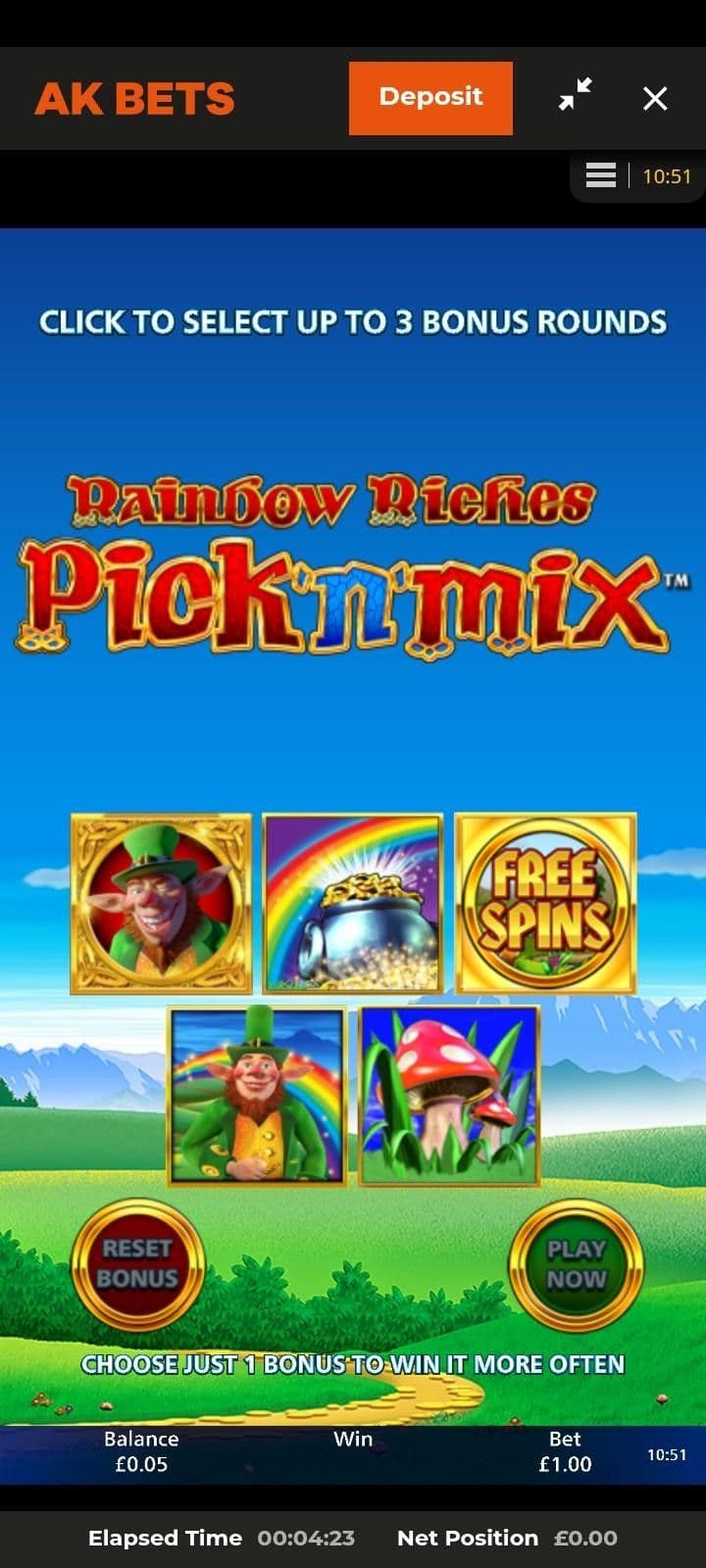 Start by choosing which bonus features 