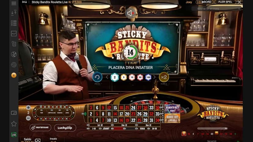 Sticky Bandits Roulette 
