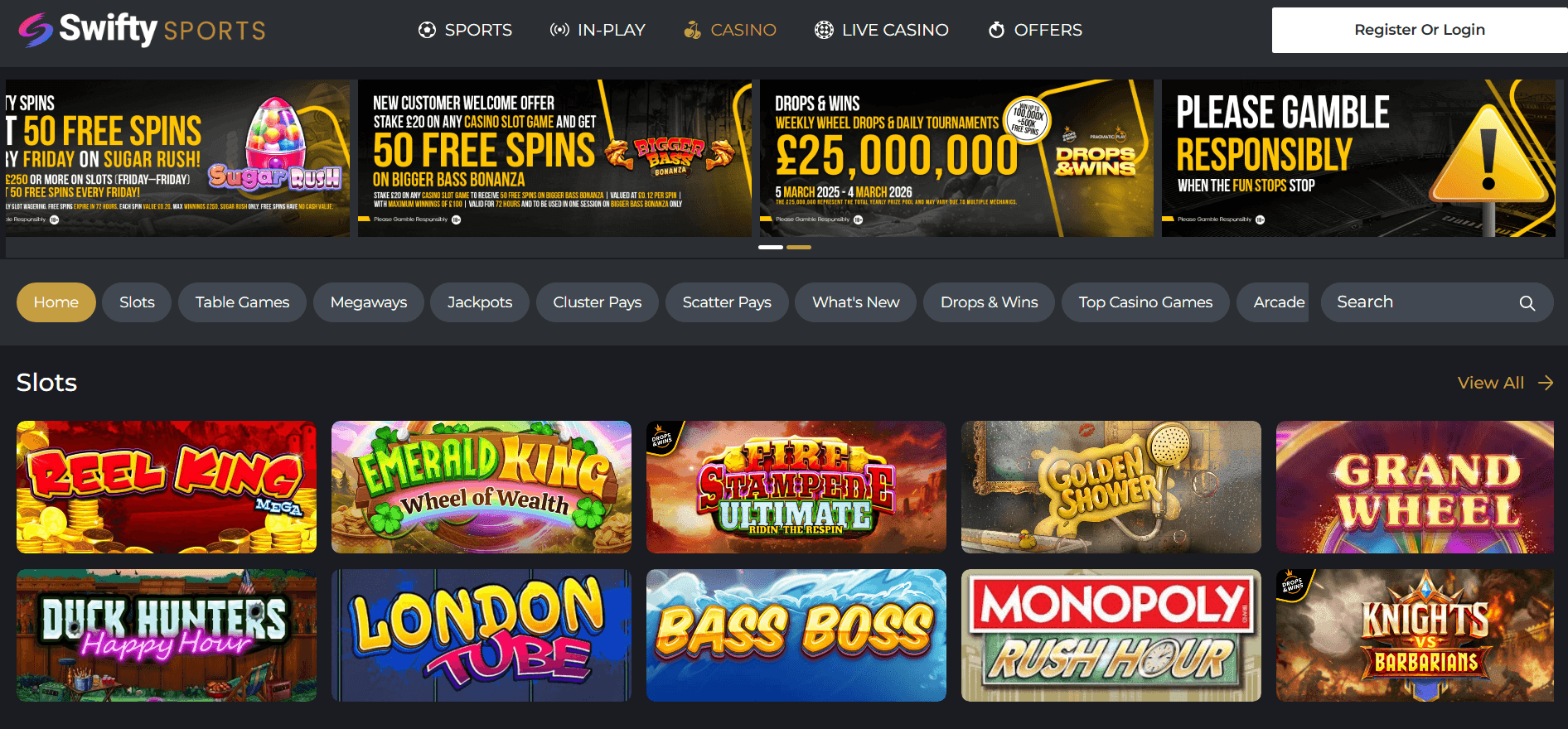 Swifty Sports Casino Slots