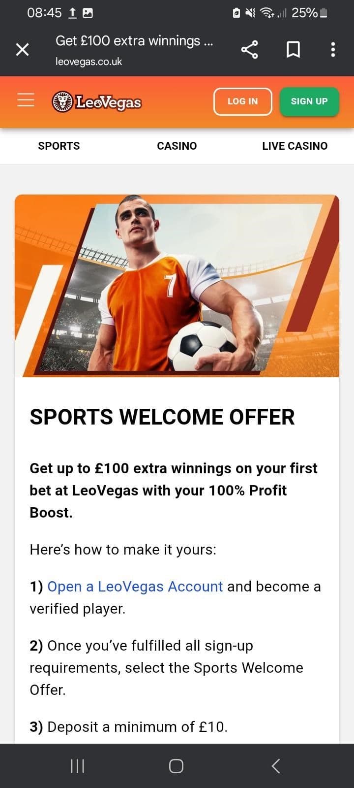 Welcome Offer