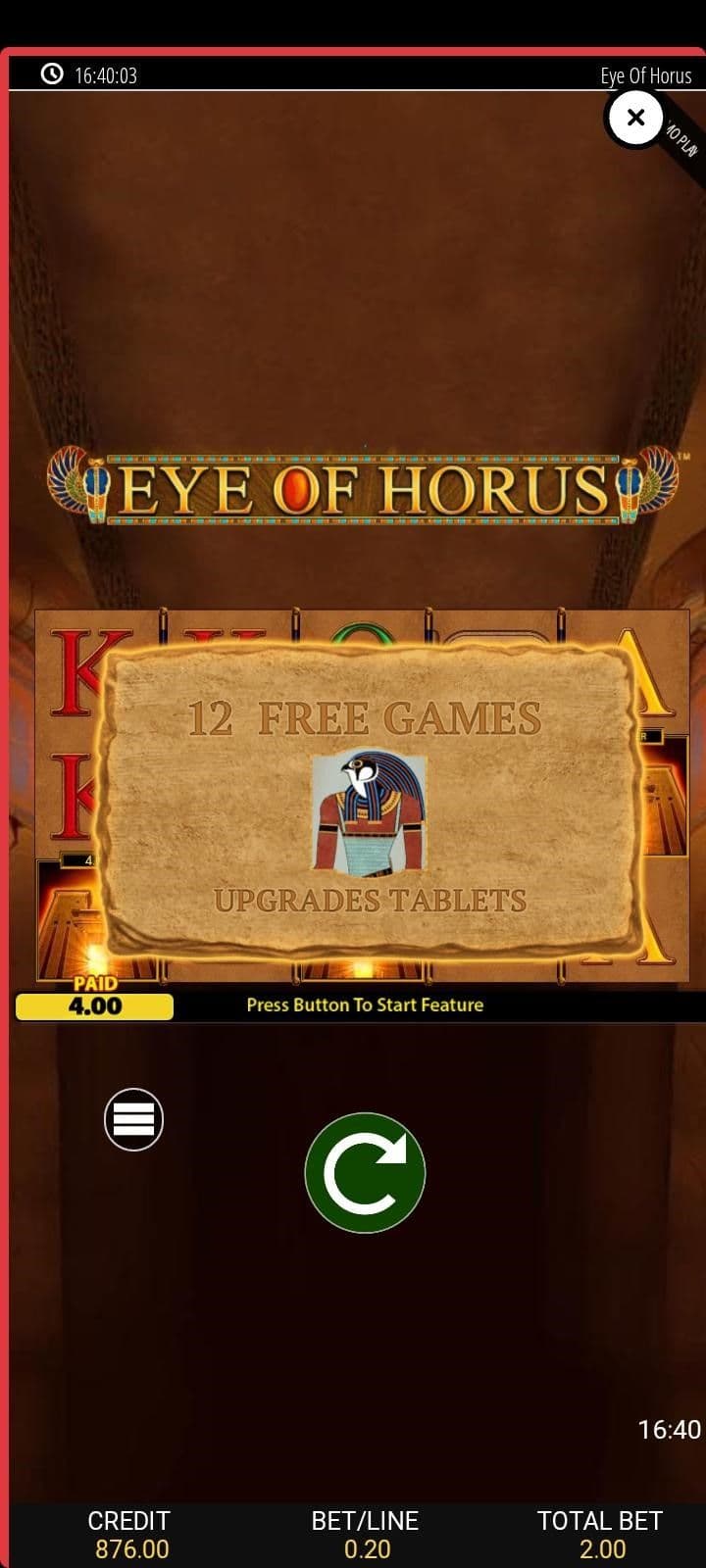 What is Eye of Horus Slot
