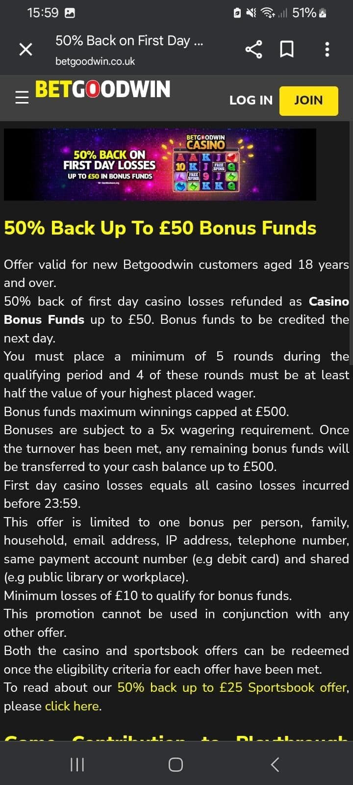 casino welcome bonus that offers 50% back 