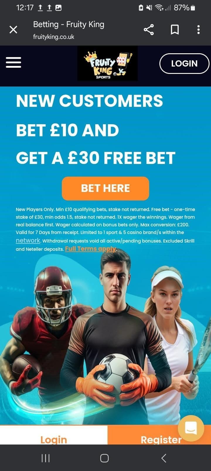 free bets.