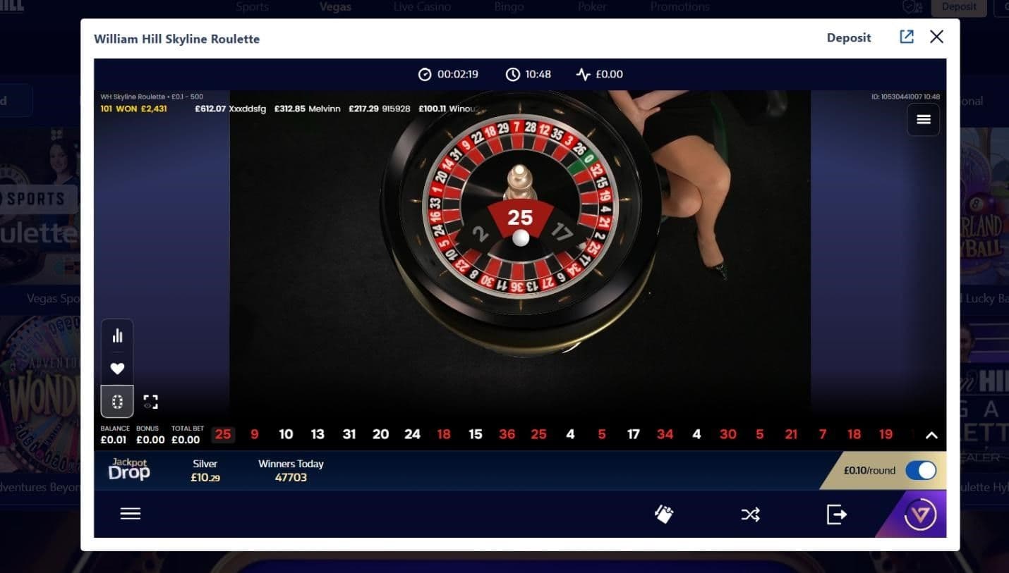 The dealer spins the wheel and waits for the ball 