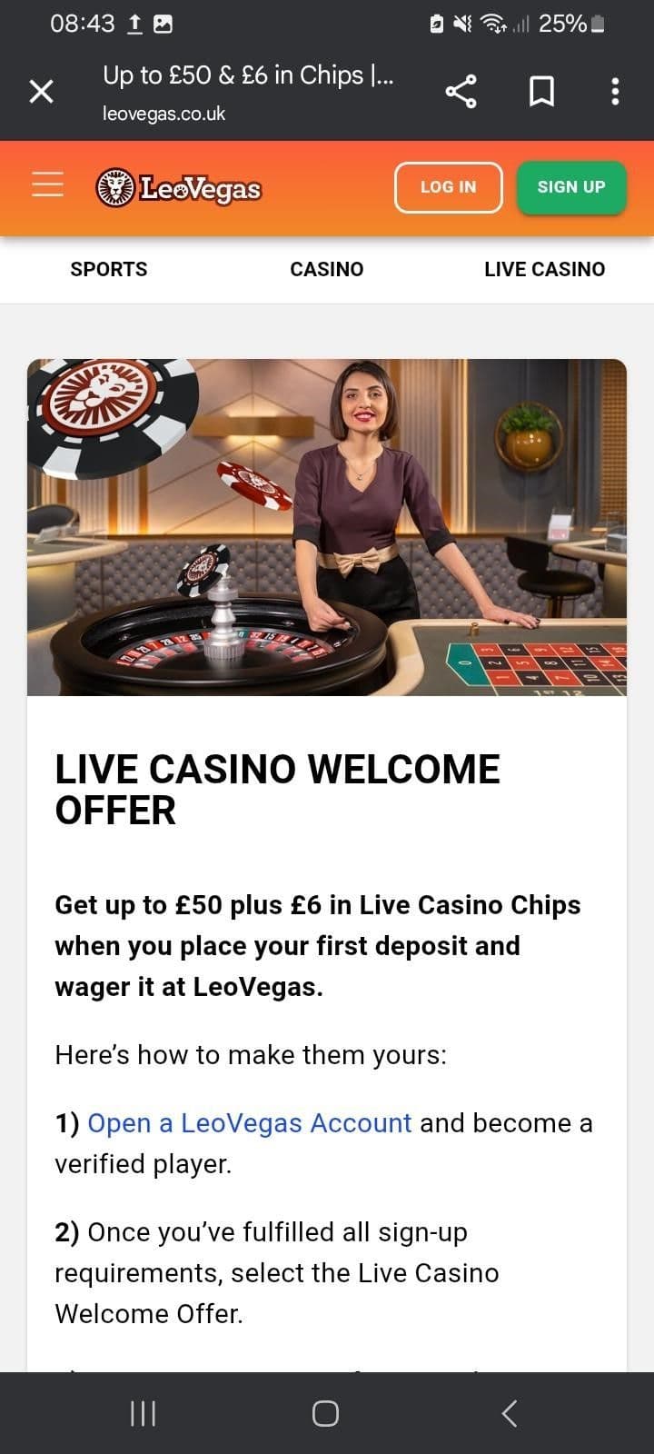 welcome offers and current promotions 