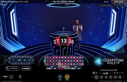An automated roulette wheel