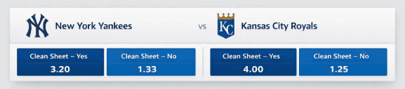 Baseball clean sheet