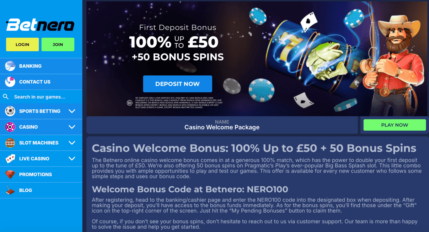 Betnero welcome offer by Betnero