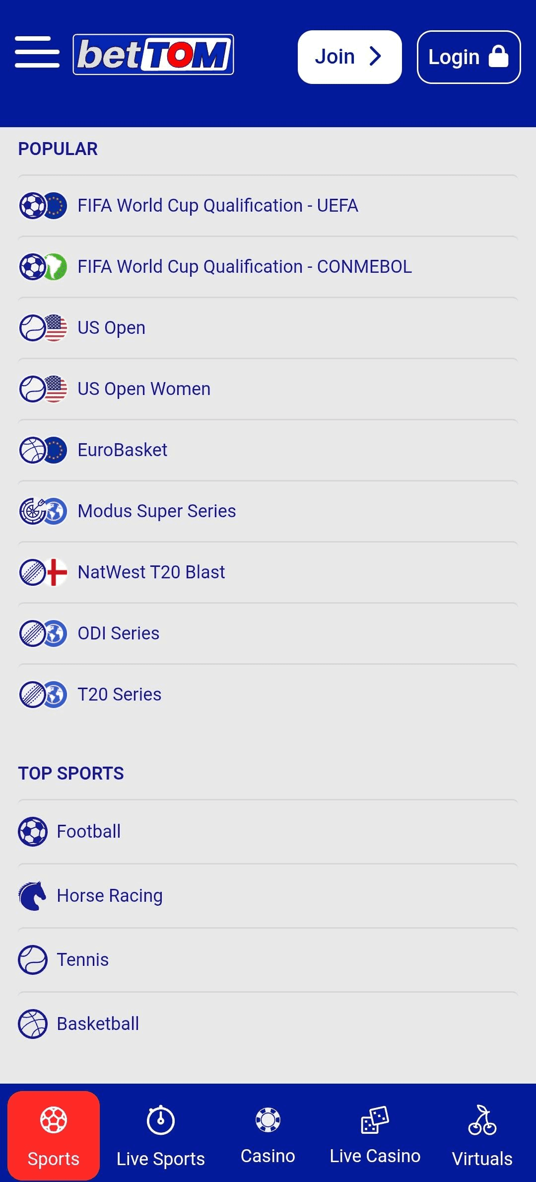 Betting Markets at Bet Tom.png