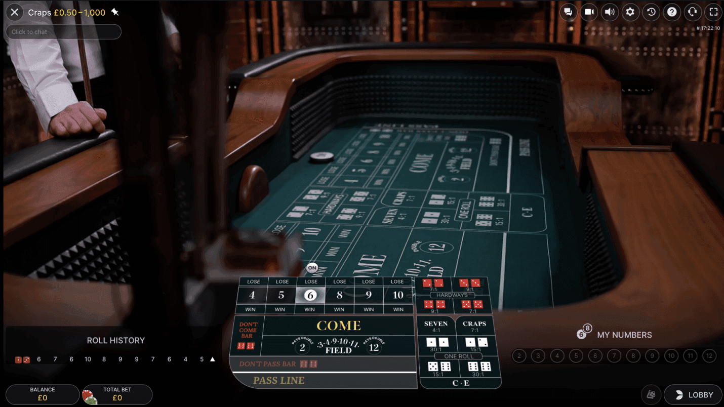 Live Craps Casino