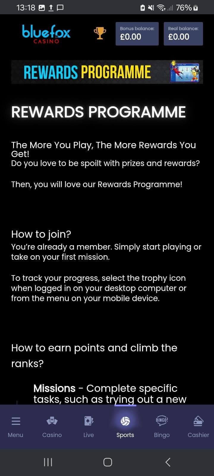 Bluefox VIP Club & Loyalty Program