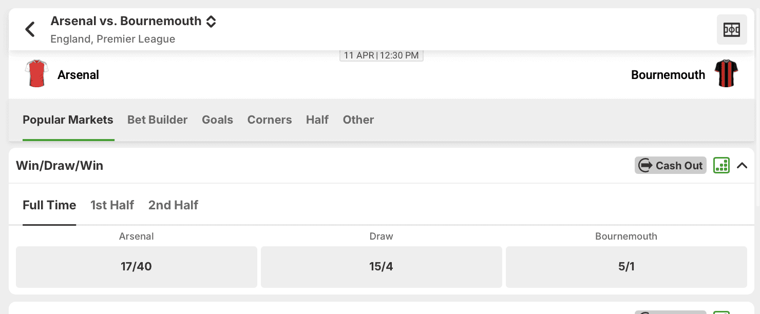Calculating the Overround on UK Odds