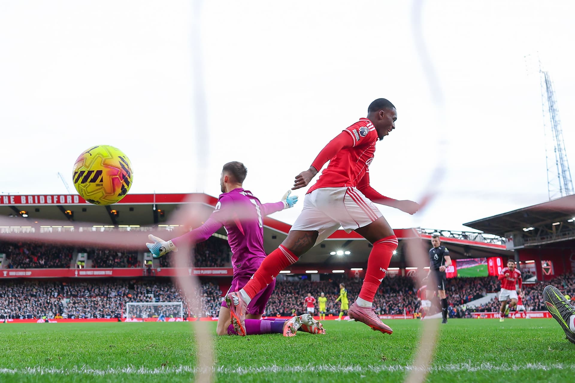 Callum Hudson-Odoi of Nottingham Forest celebrates his first goal