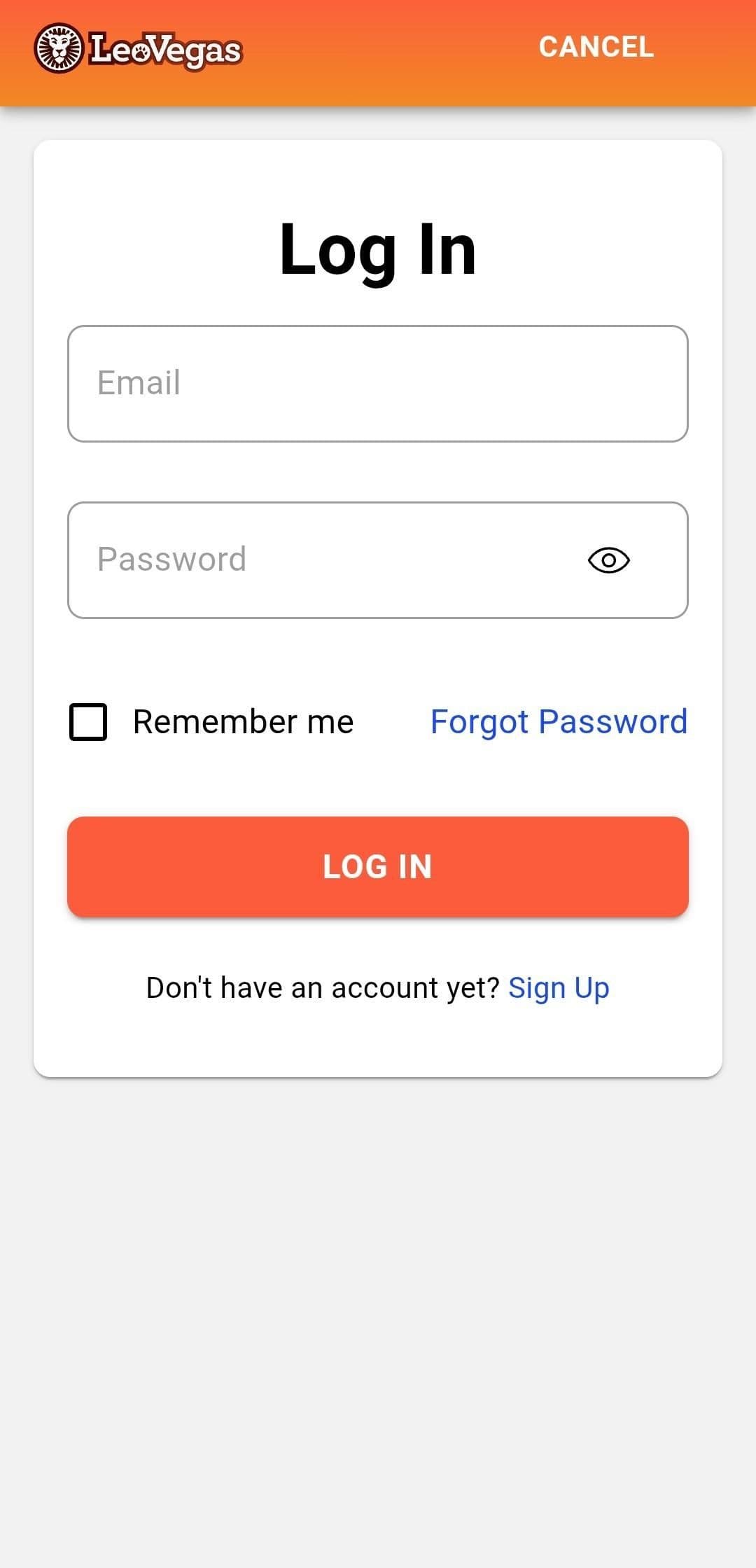 Click on the ‘Log In’ button