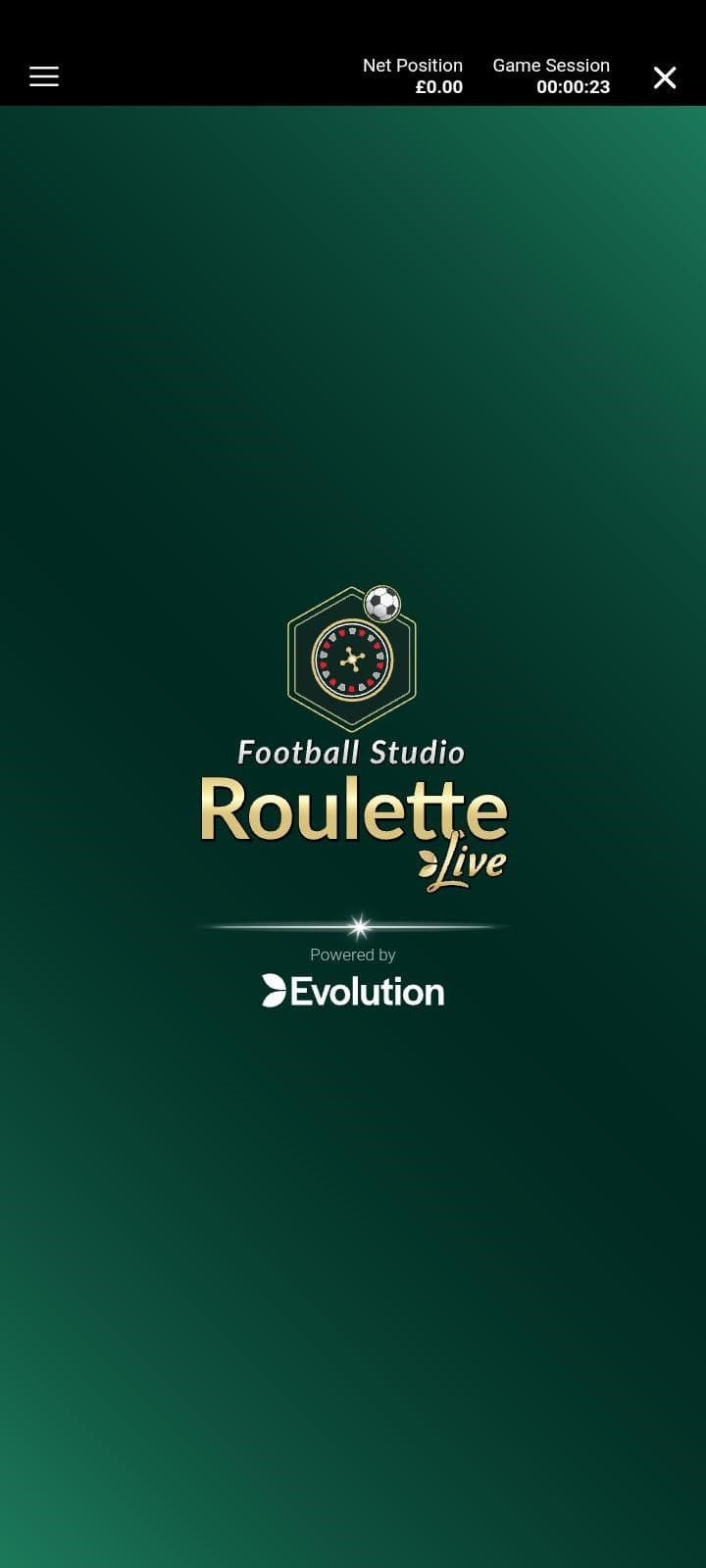 Find and open Football Studio Roulette.