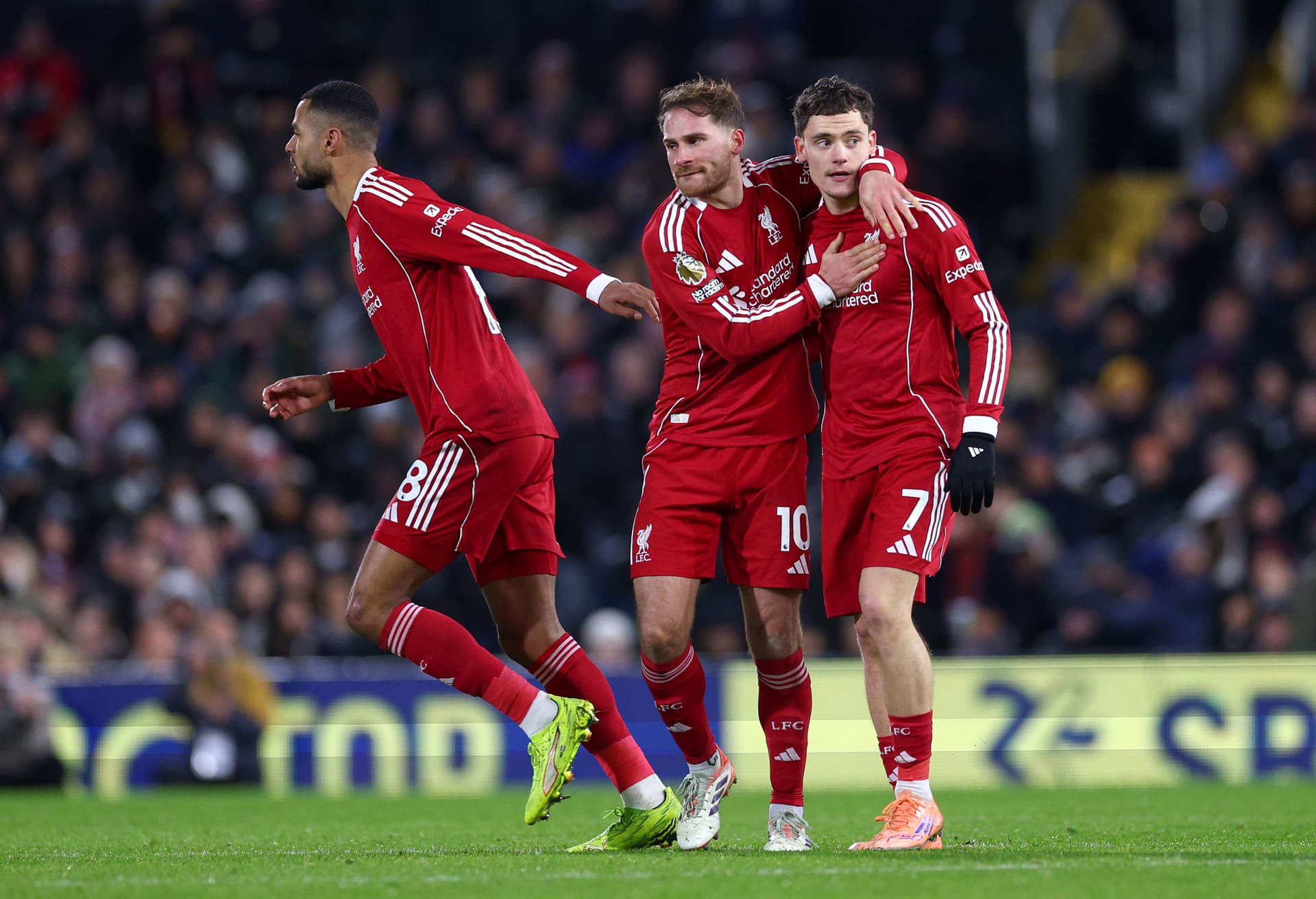 Florian Wirtz of Liverpool celebrates scoring his team's first goal