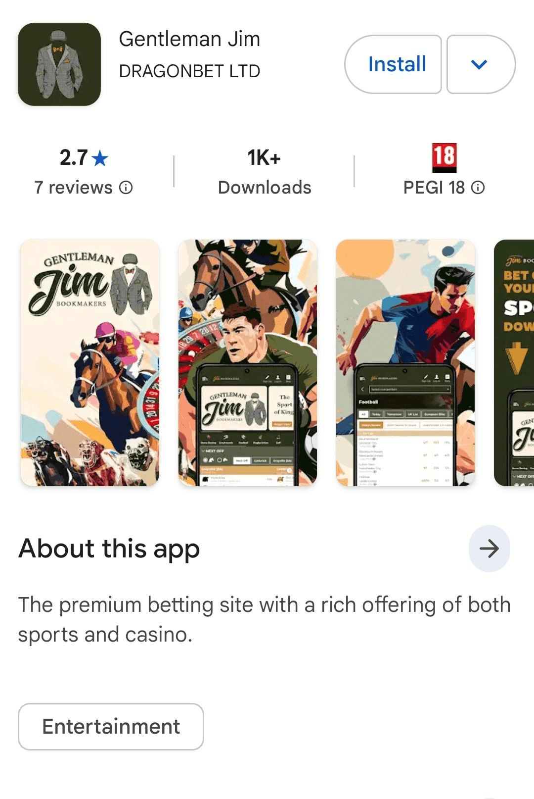 Gentleman Jim Mobile Experience