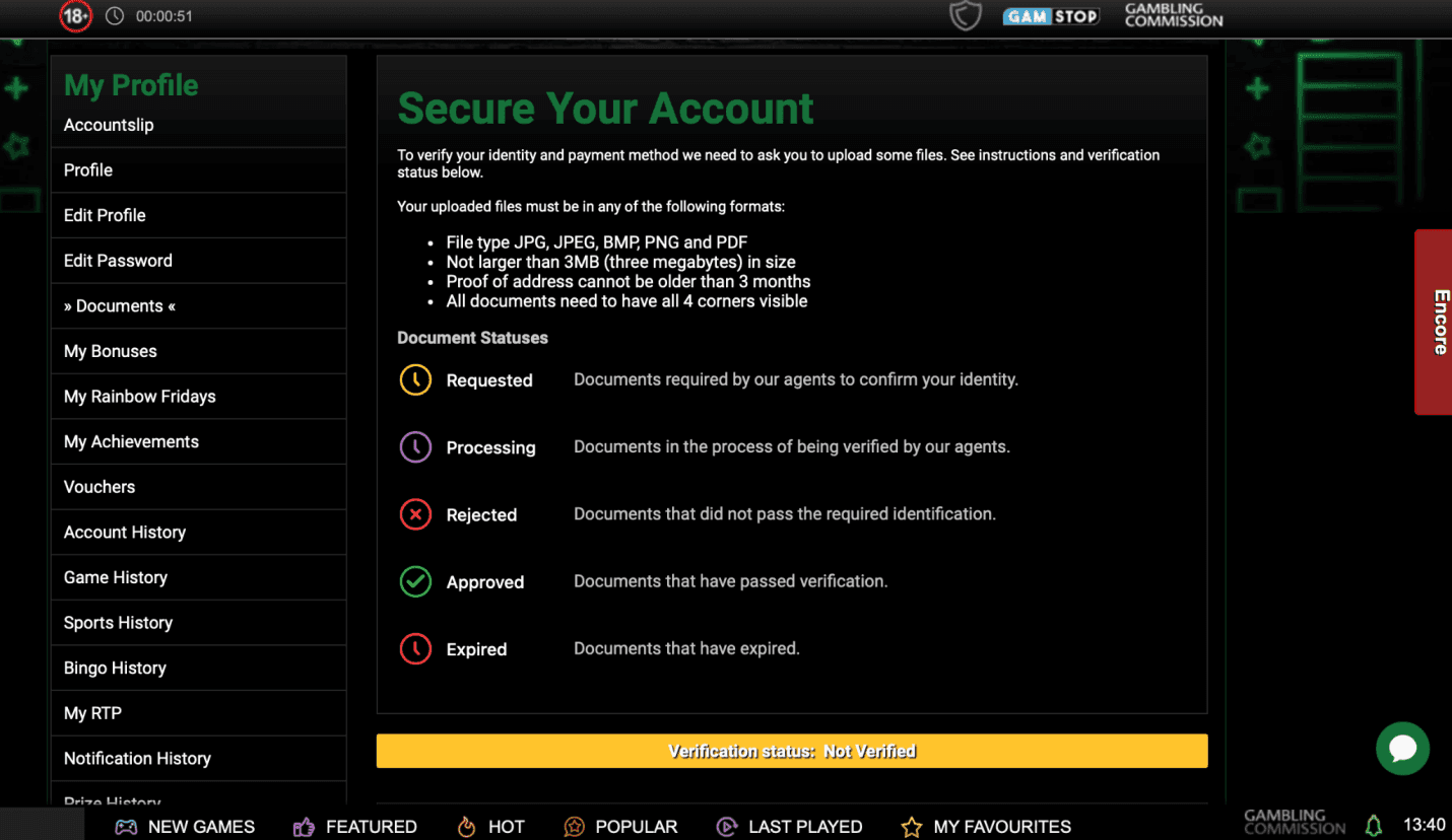 Go to your profile and upload your verification documents