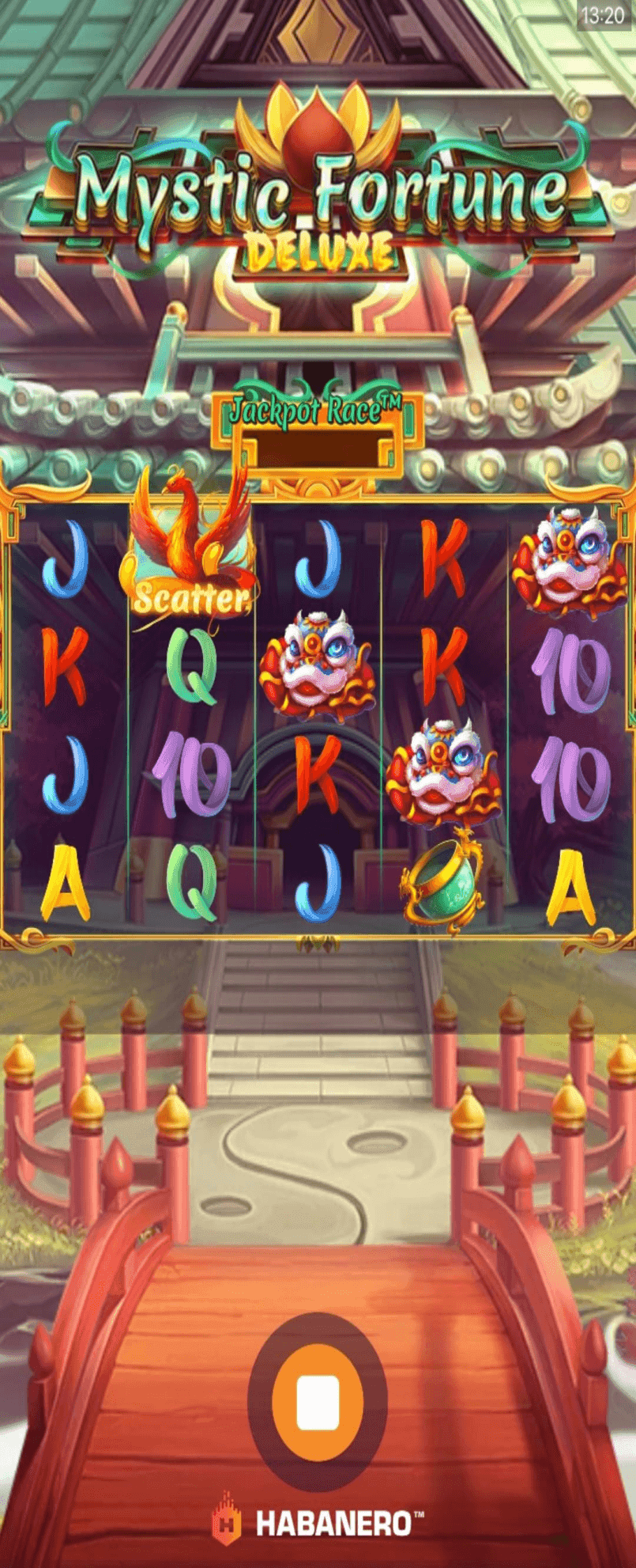 Hit the large Spin button