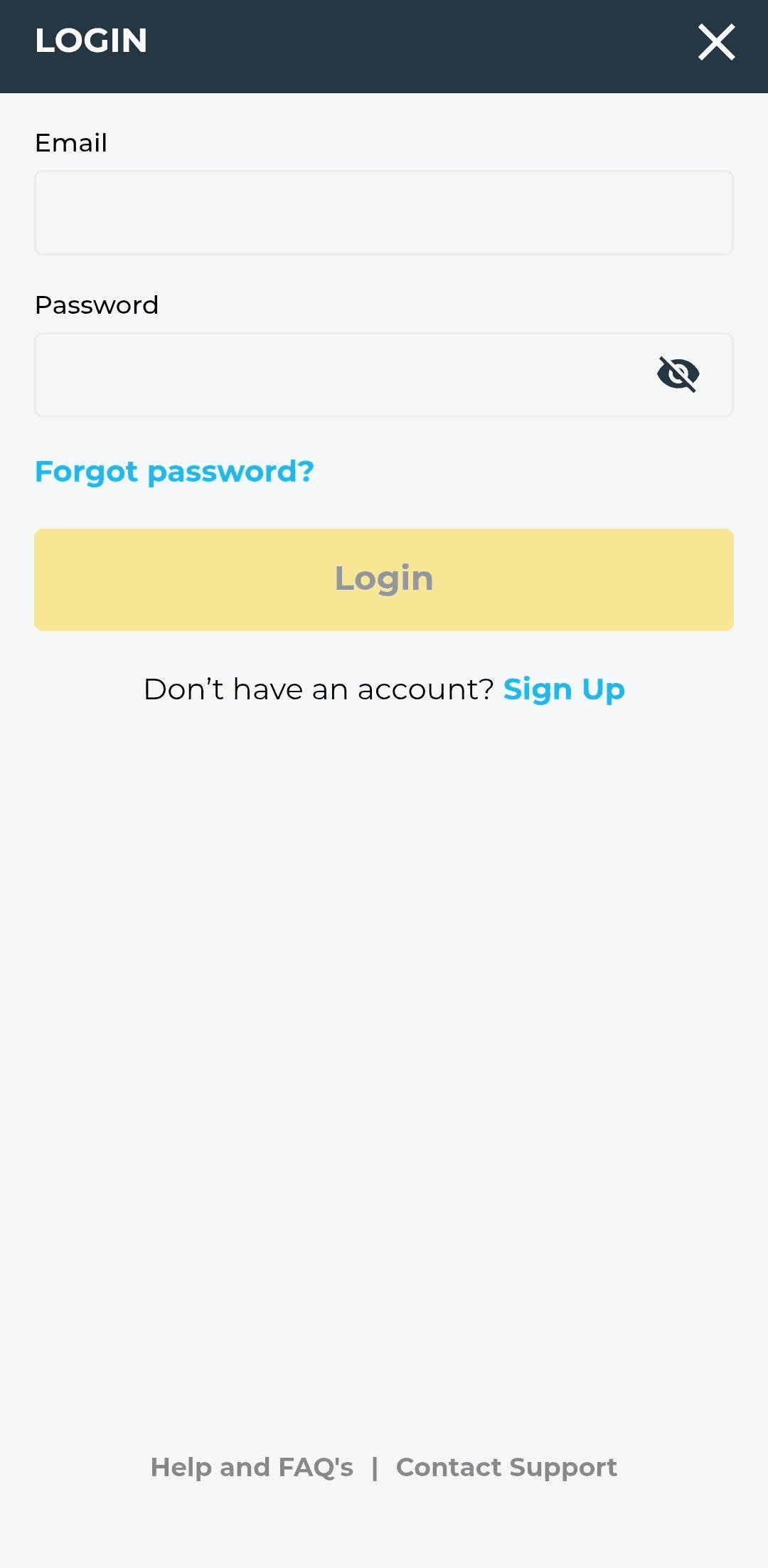 Login to Your Account