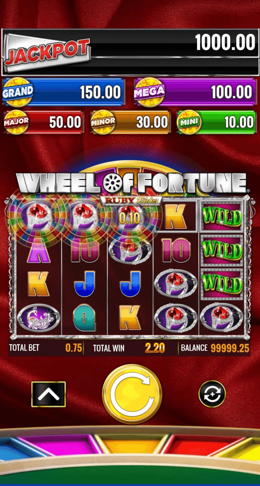 Look for Wins wheel of fortune