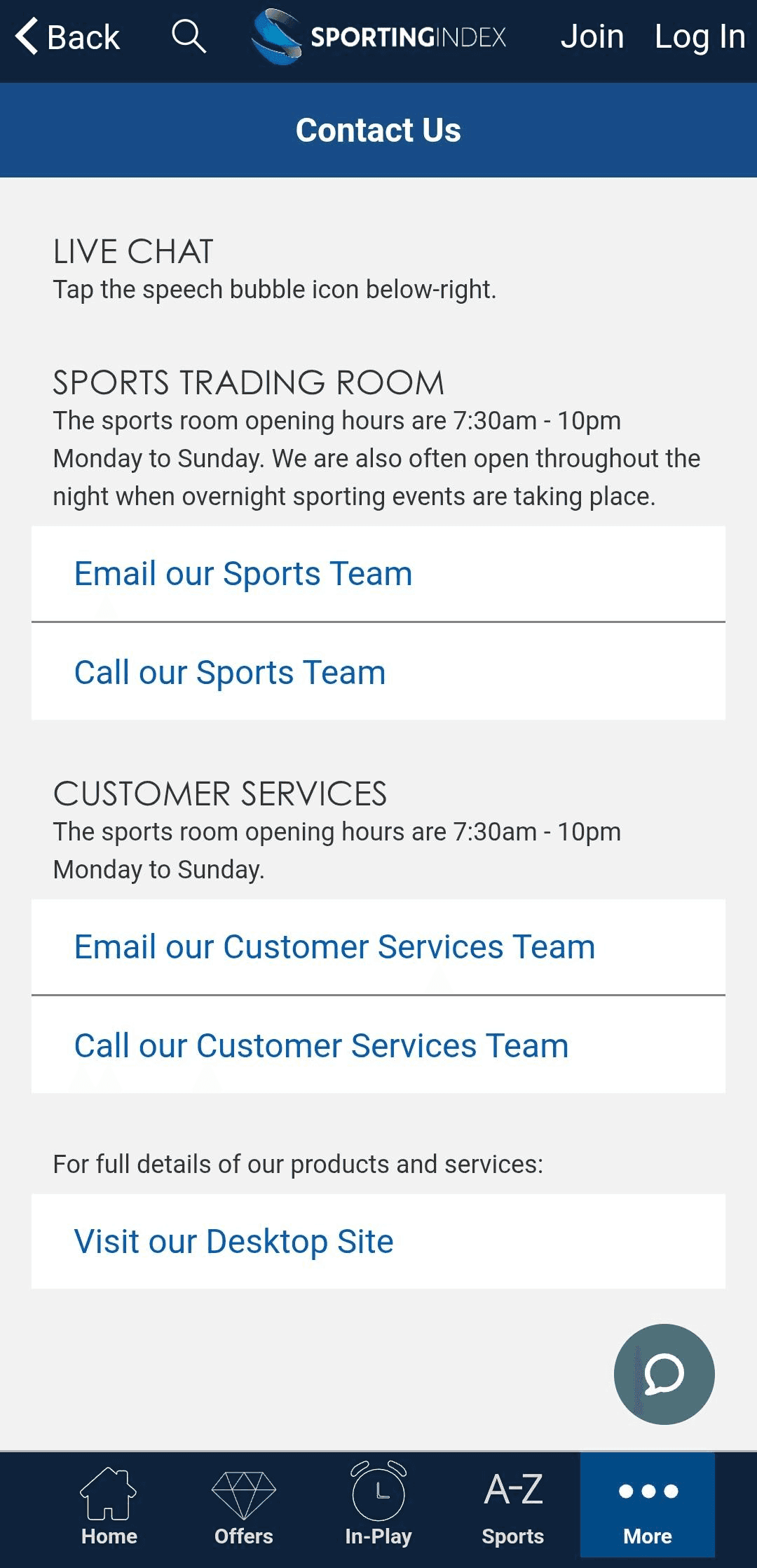 Sporting Index Complaint Guide