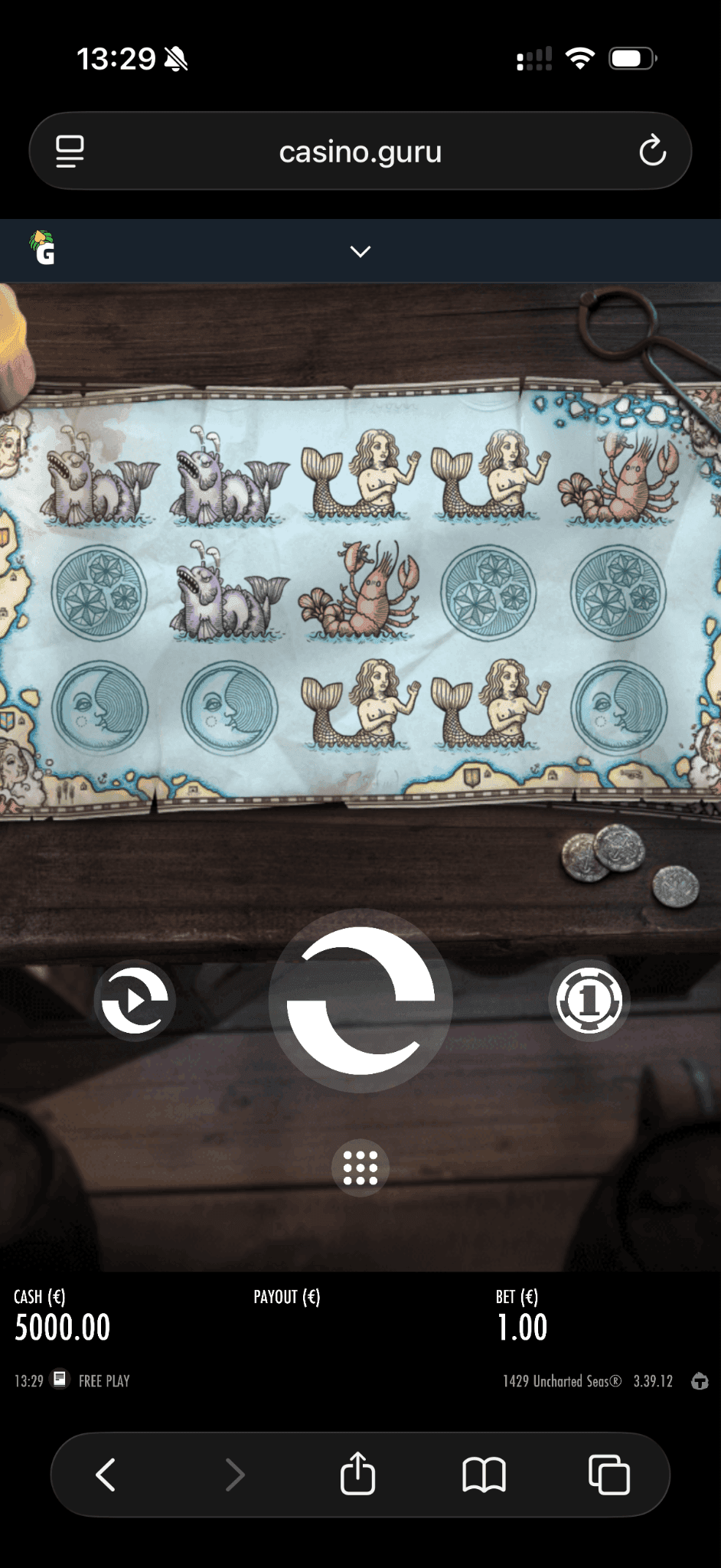 Mobile Play Experience 1249 uncharted seas