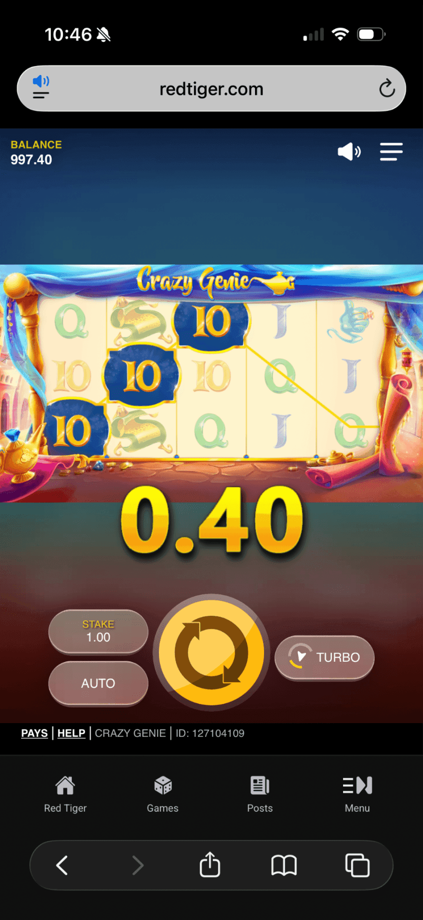 Mobile Play Experience crazy genie