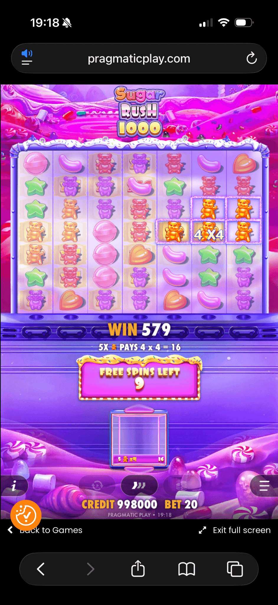 Mobile Play Experience sugar rush!