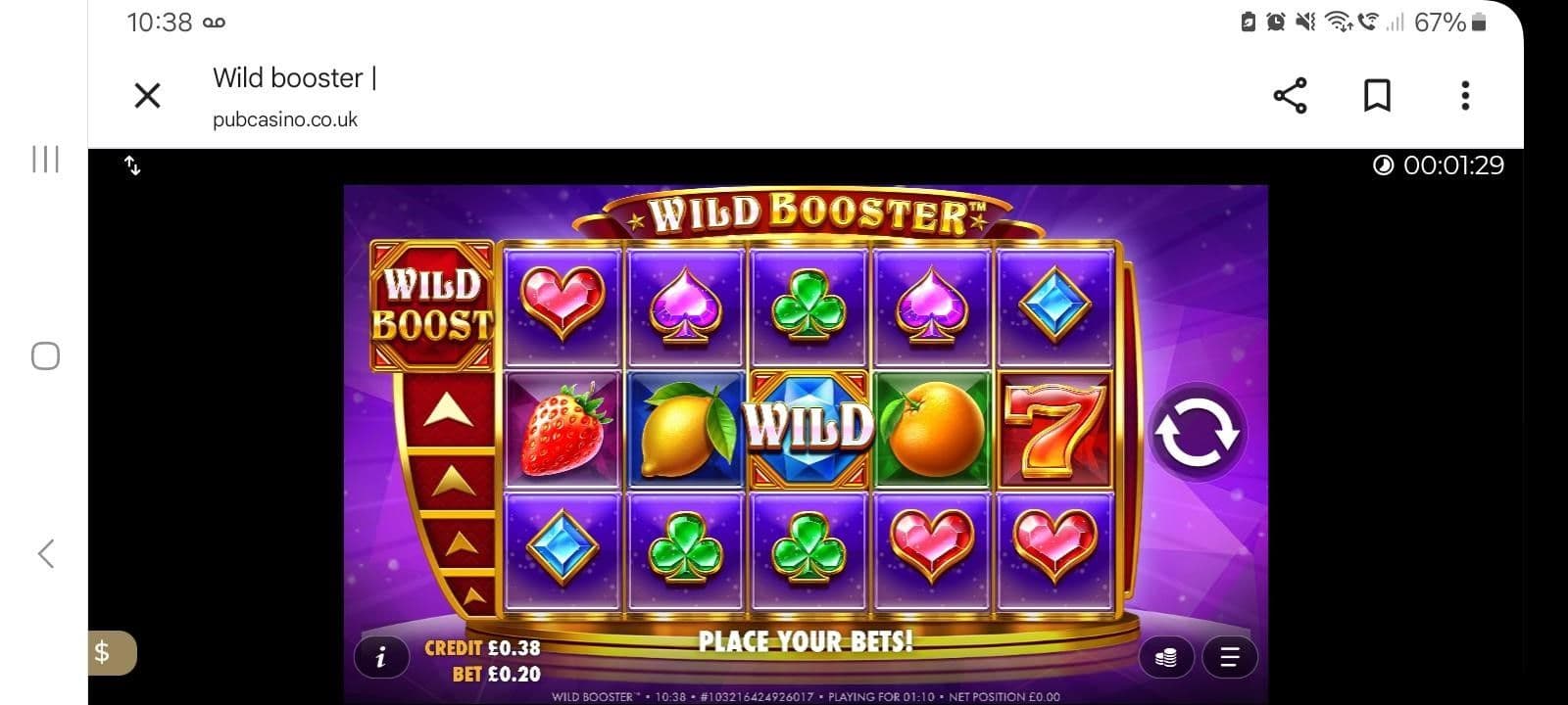 Mobile Play Experience wild booster