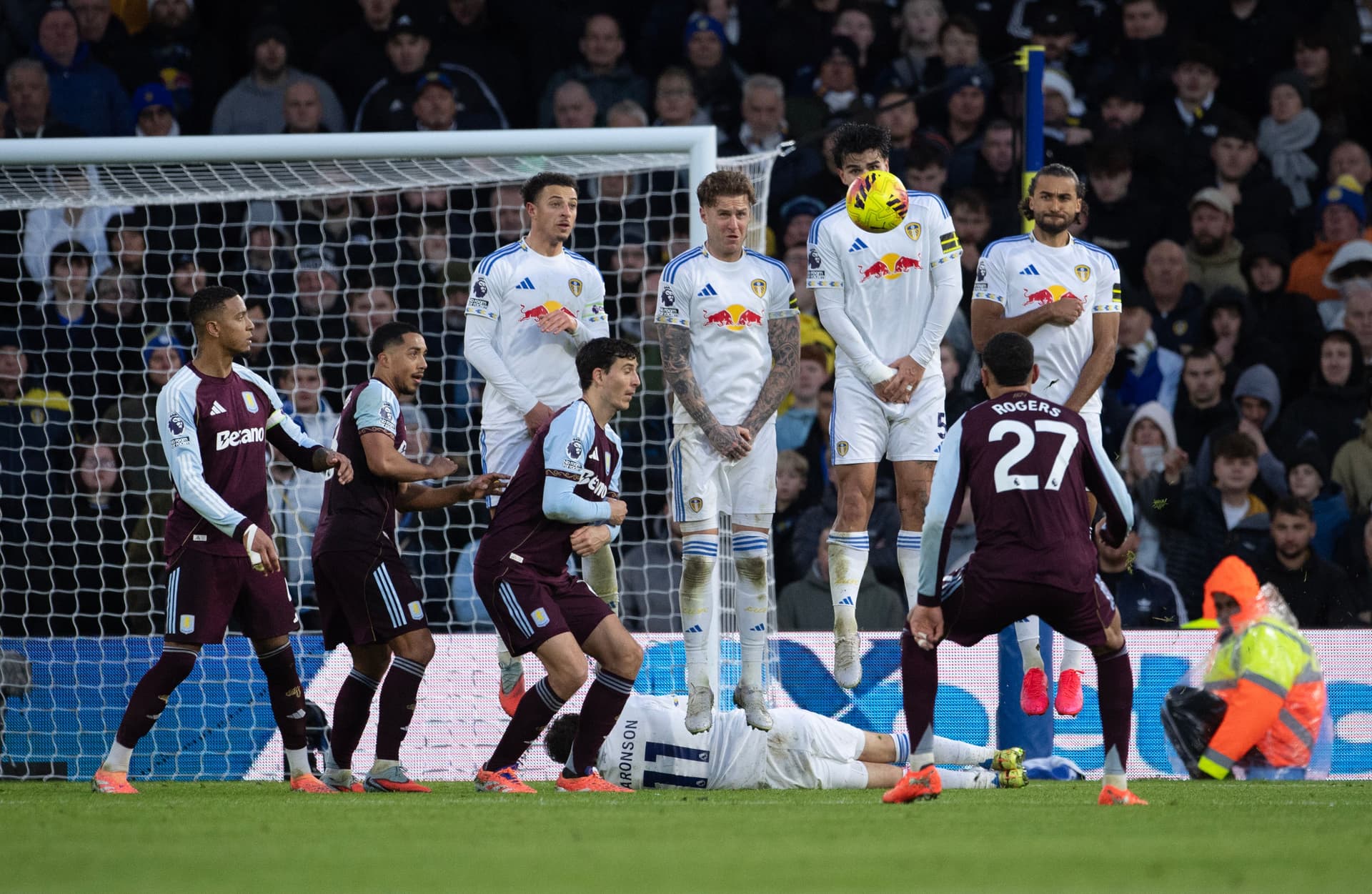 Morgan Rogers of Aston Villa scores the second and winning goal