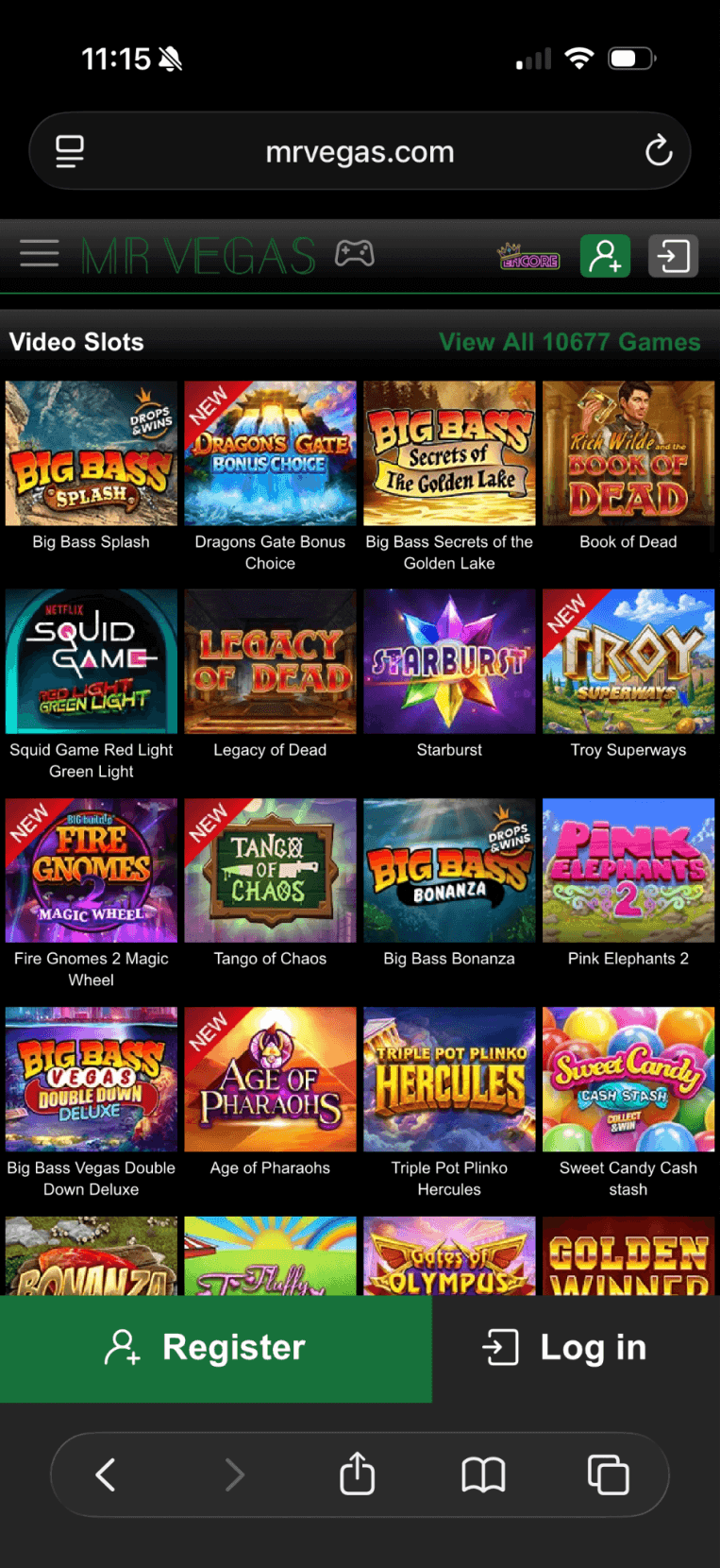 Mr Vegas Casino Mobile Experience